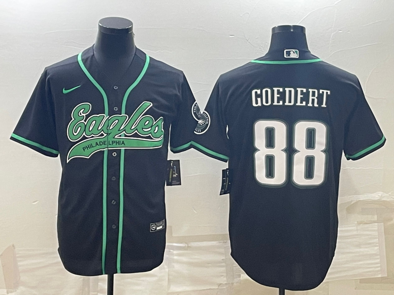 Men's Philadelphia Eagles Dallas Goedert #88 Black Jersey Joint Edition